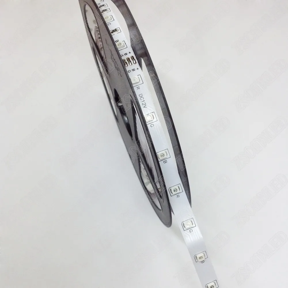 Цвет Изменение светодиодные полосы света DC 12 В 3528 RGB LED лента свет 60leds/M 5 м/ рулон Водонепроницаемые+ 24 клавиши ИК-пульт