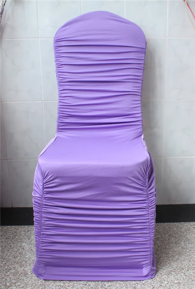 

50PCS 42 Colors 1/2 Ruffle Lycra/Spandex /wedding/Flouncing Chair Cover/Sash/Bands/Table For Wedding Events&Party Decoration