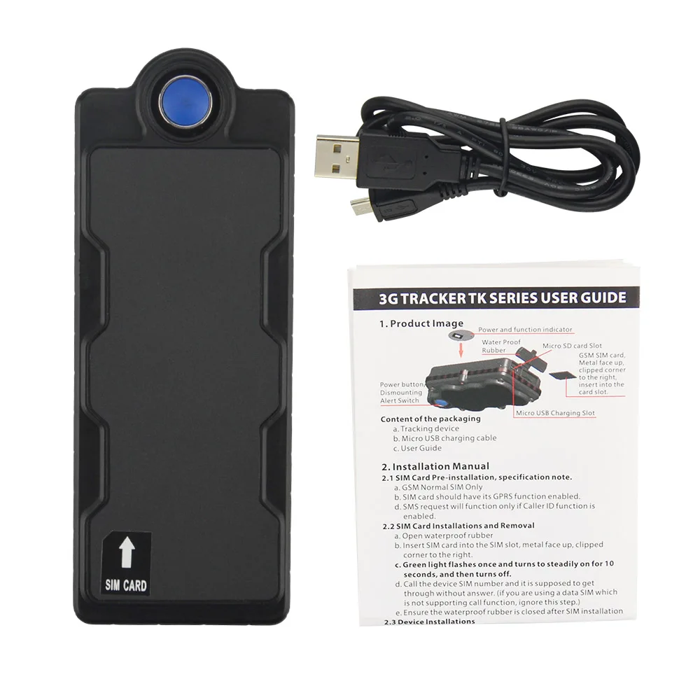 3G WCDMA автомобильный GPS трекер TK20GSE 20000mAh Срок службы батареи дроптриггер