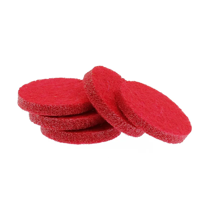 red Новое поступление, 20 шт./лот, арома-войлочные подушечки, 22,5 мм, подходят для 30 мм, эфирное масло, автомобильный диффузор, парфюм, медальон, ювелирные изделия - Цвет: red