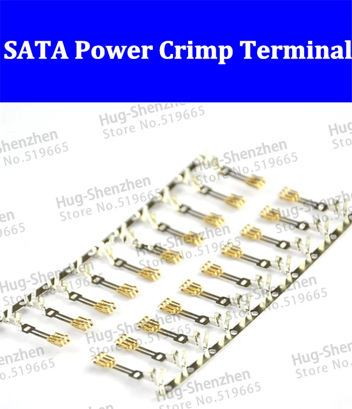 100 шт. Лучшая цена Хорошее качество двойной позолоченный SATA мощный длинный