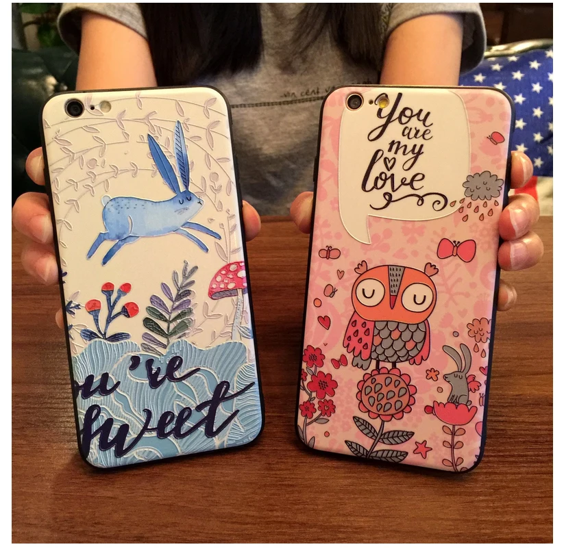 5 xiaohuo высокого класса 3D с объемным помощи телефона Shell для Apple iPhone 7 Чехол Мода