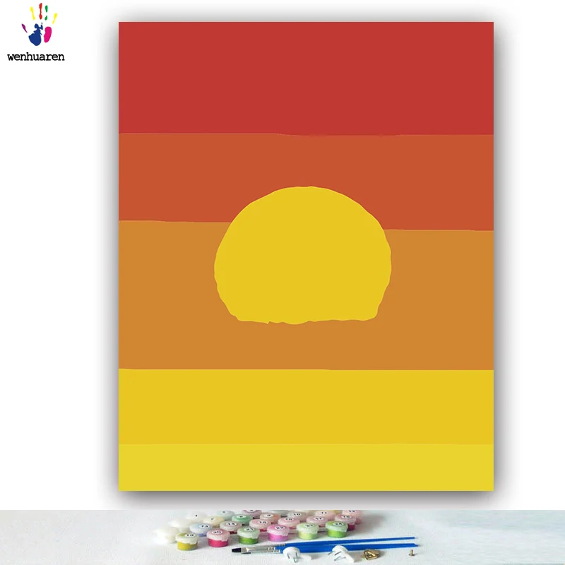 DIY картинки для раскраски по номерам в различных расцветках с применением