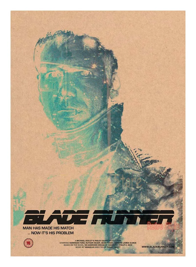 Blade runner бар ретро декоративная живопись ностальгический классический научной