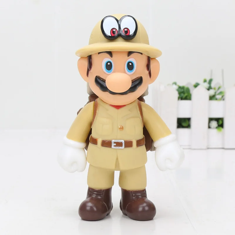 8~ 15 см Super Mario Bros odyssey Bowser Koopa Troopa Yoshi Mario Luigi Wario Donkey Kong персиковый гриб фигурки игрушки модельные куклы - Цвет: Adventure Mario