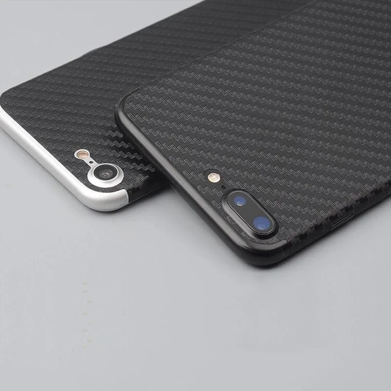 Черная 3d-пленка из углеродного волокна для iPhone X 7 8 PLUS 6 6S 10 шт. полное покрытие
