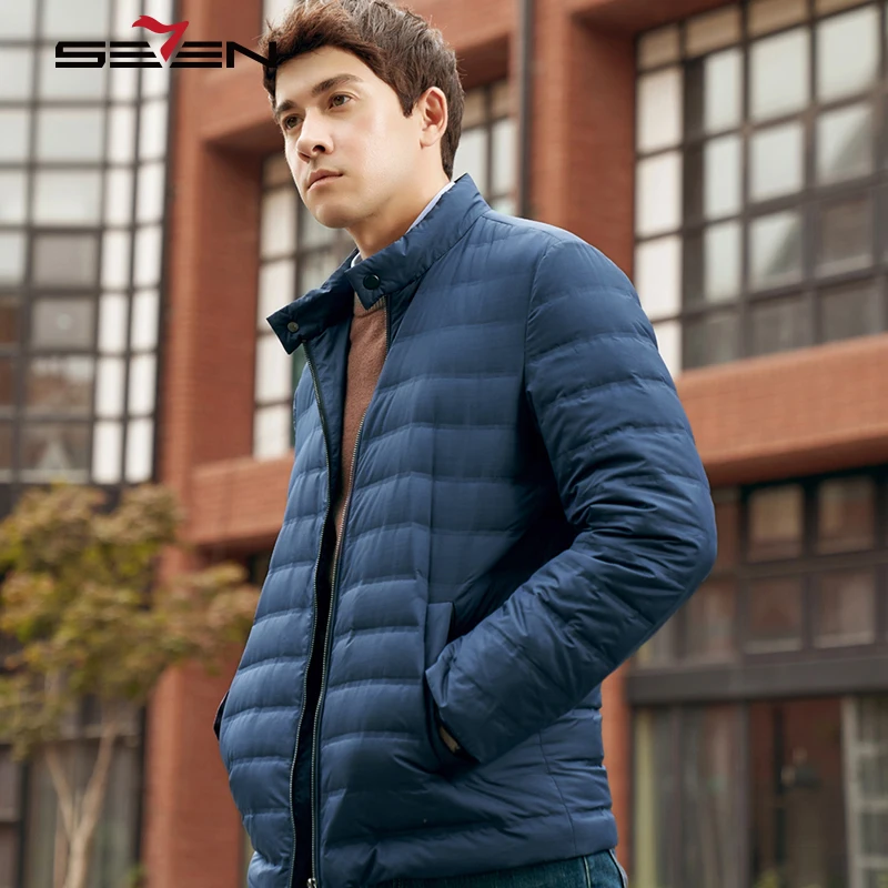 

Seven7 Brand 2019 New Arrival Casual Brand White Duck Jacket Men Winter Warm Coat Stand Collar Men's Ultralight Male Outwear