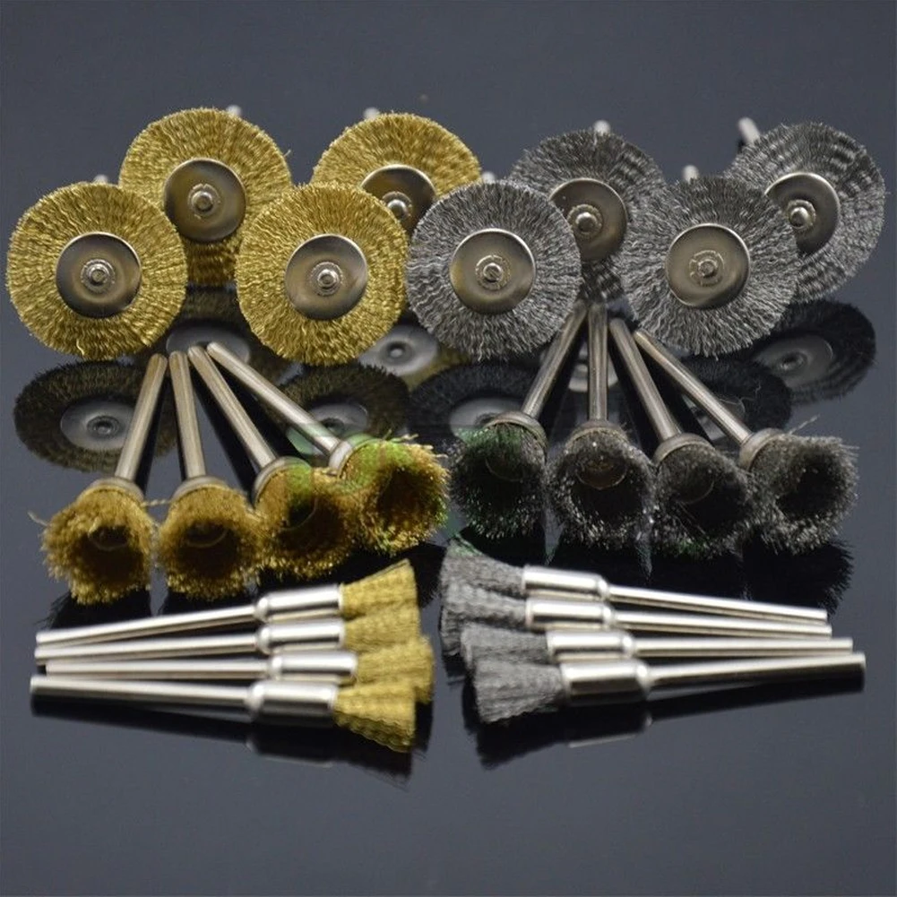 24 шт многоцелевой аксессуар роторный инструмент полировка проволочной щетки