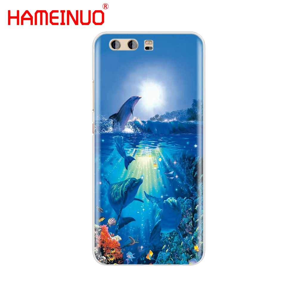 Hameinuo Ocean Дельфин танец и прыжки крышка телефона чехол для Huawei Ascend P7 P8 P9 P10 P20 Lite Plus Pro g9 G8 G7