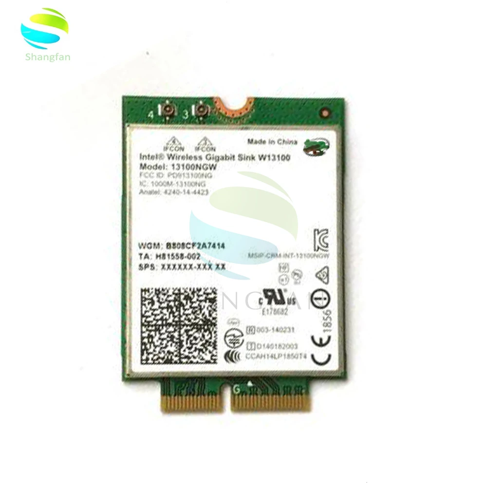 Модуль беспроводной док станции NGFF M.2 1200 Wi Fi адаптер BT 4230 для Intel Wireless Gigabit Sink W13100