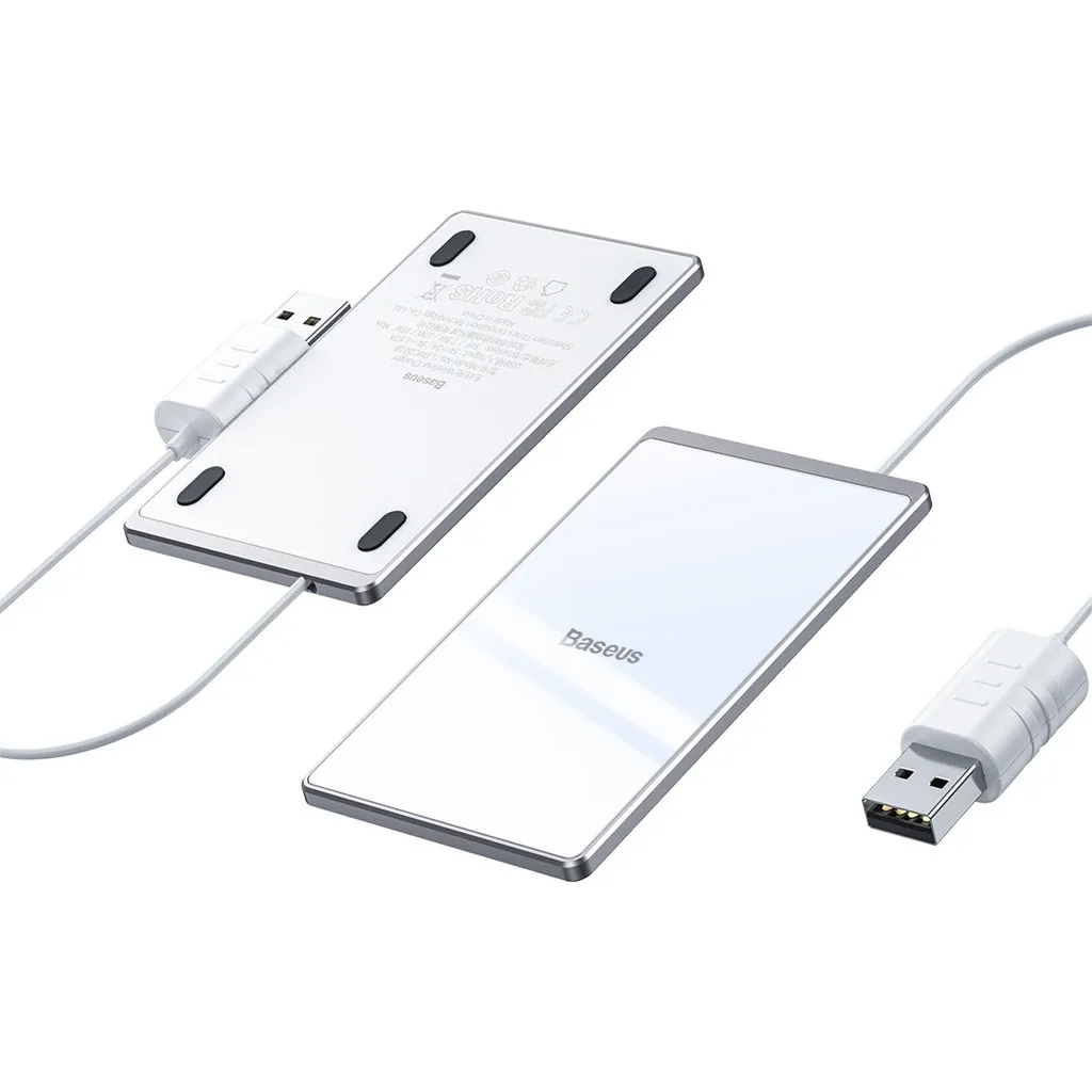 Беспроводное зарядное устройство ультратонкий поставляется с usb-кабелем 15 Вт Мини Беспроводная Быстрая зарядка для Iphone XS/XS Max/XR samsung Galaxy Note 10 5G