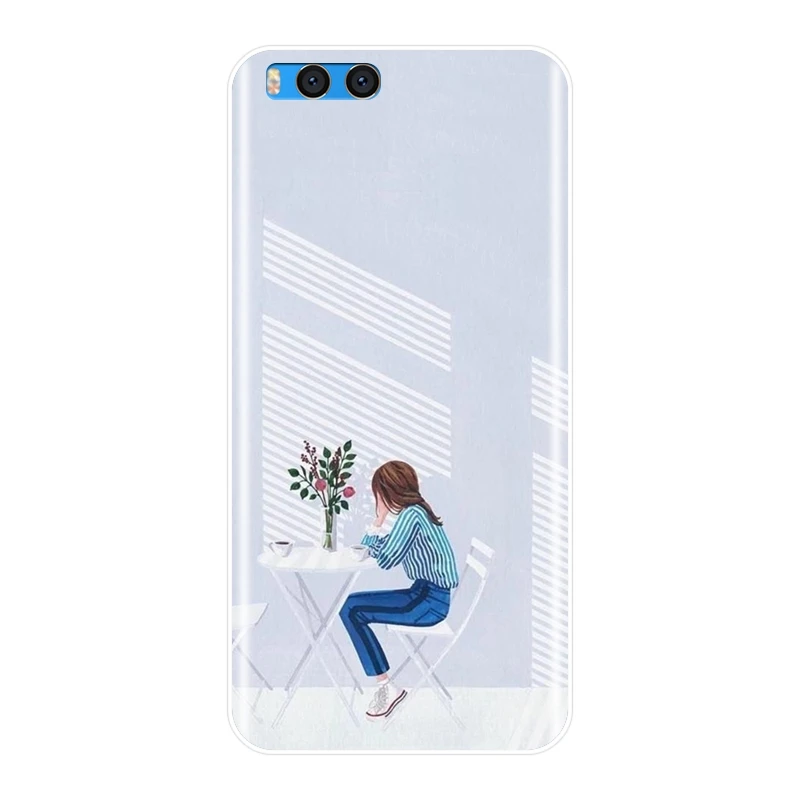Задняя крышка из ТПУ Для Xiaomi Mi Note 1 2 3 Kpop Girl Корейский Японский эстетический Мягкий