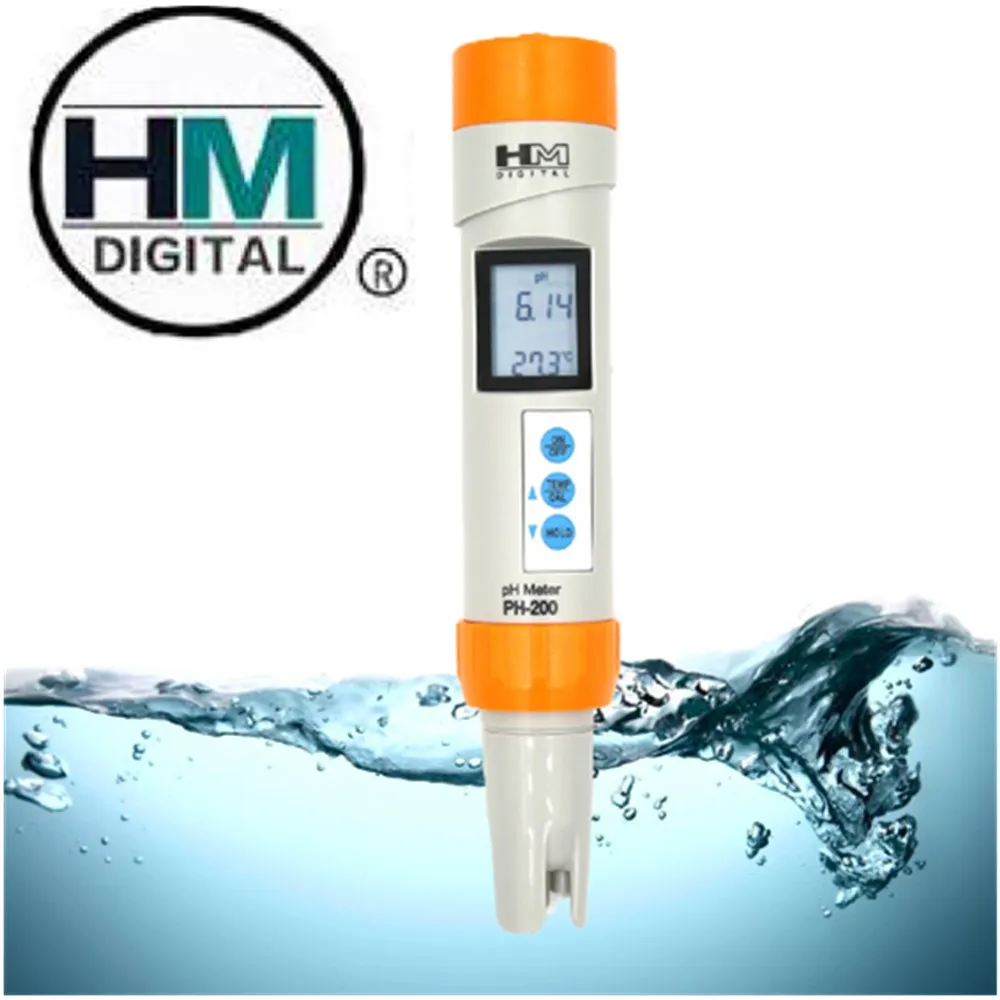 HM PH-200 Точность 0,01 PH метр Цифровой PH температура тестер Качество воды монитор измерительное устройство аквариум бассейн скидка 30