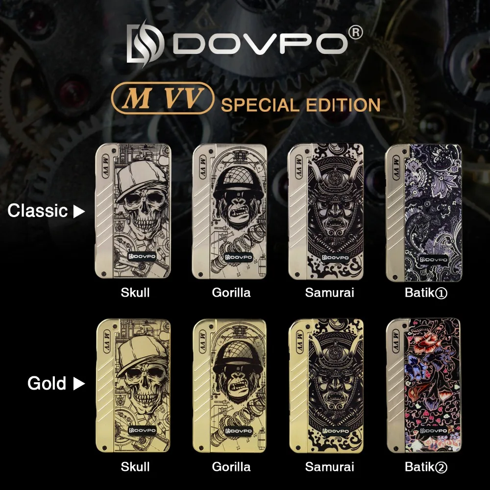 Оригинальный с. DOVPO MVV Mod флагман издание огромный Vapor 280 Вт поле Vape электронные