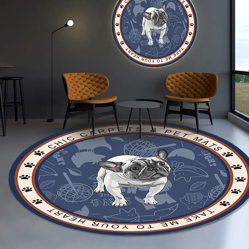 ПЭТ круглый ковры детские игровые коврики с принтом героями мультфильмов для