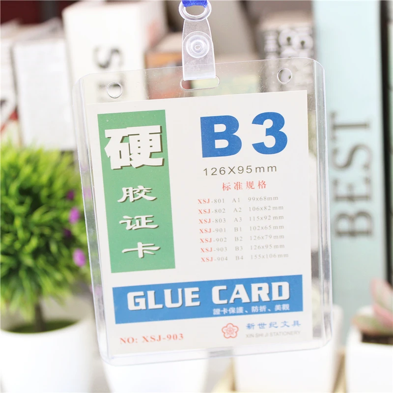 Рабочие Чехлы для значков со стразами шнурком прозрачные студенческих