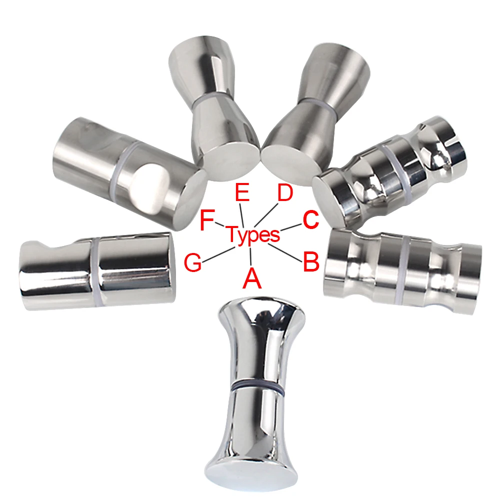 1 шт. ручка для стеклянной двери с одним отверстием из нержавеющей стали душа