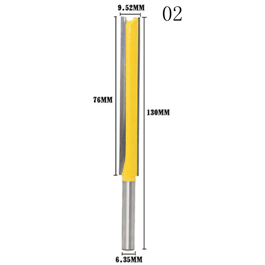 

1pcs Shank Template Trim Hinge Mortising Router Bit Straight end mill trimmer cleaning flush trim Tenon Cutter forWoodworking