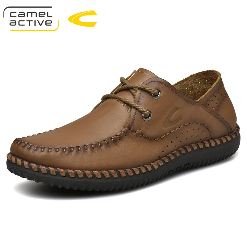 Мужские походные кроссовки Camel Active кожаные дышащие удобные водонепроницаемые