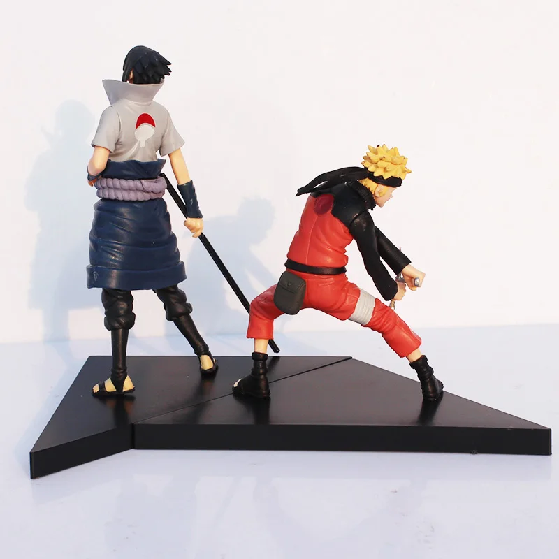 Naruto цифры Uzumaki + Саске ПВХ фигурку игрушки 12 14 см 2 шт./лот кунаи|Куклы| |