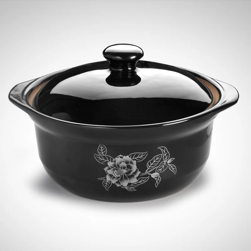 Кастрюля с рисовой лапшой жаропрочная керамическая | Дом и сад