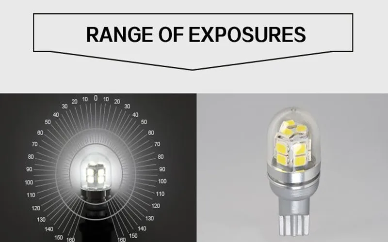 

T16 LED Reverse Lights External Lights LED Cars Bulbs 6000K 15SMD White Light DC10V 32V Lamp