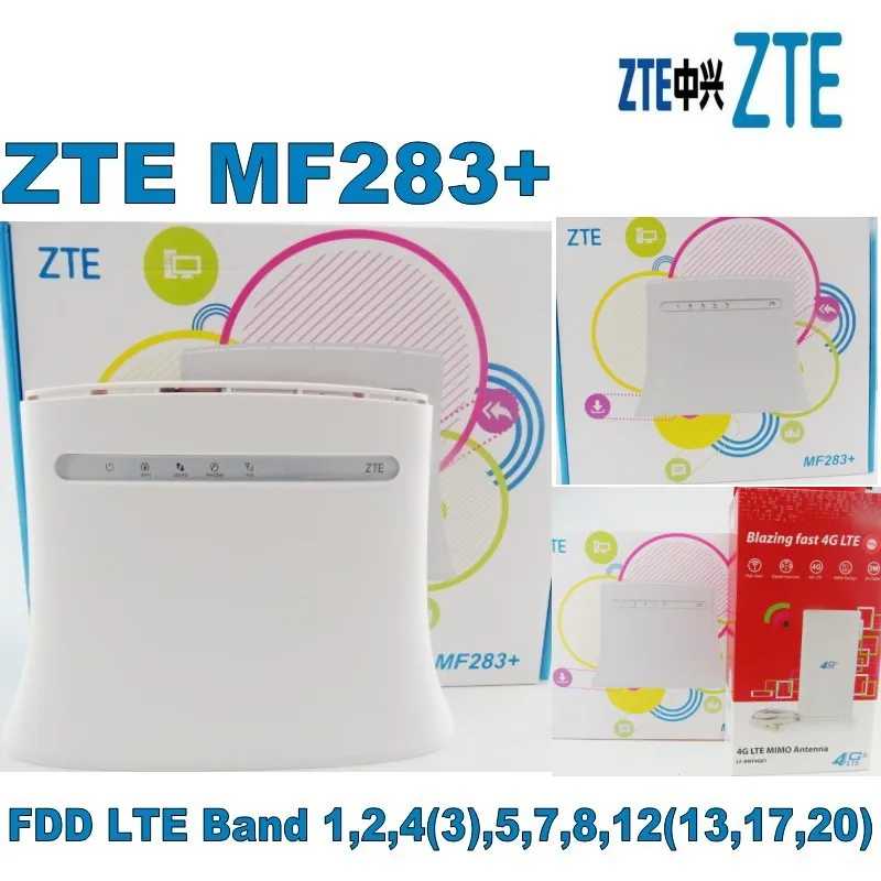 ZTE роутер MF283 + 800/1800/2600 МГц 4G 2G 3G LTE 150 Мбит/с +|zte mf283|4g lte 800lte 3g |
