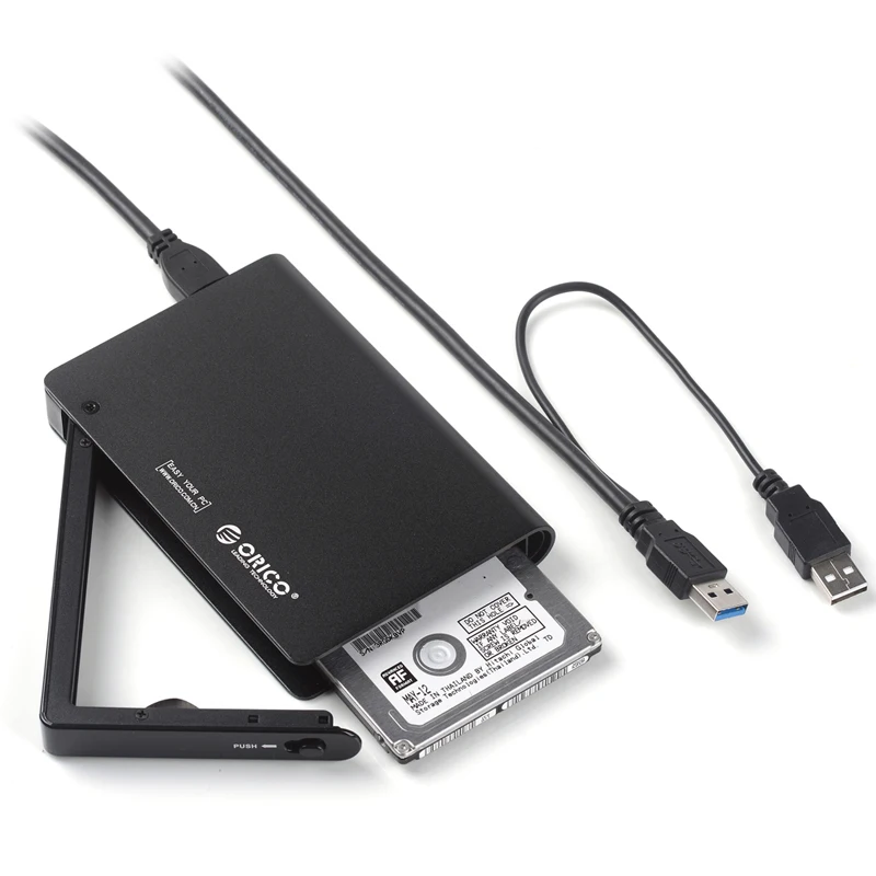 ORICO 2598SUS3 USB3.0 Harddisk Case 2.5 HDD Sata to USB External Enclosure Storage Portable Box Support 9.5mm&amp12.5mm Hard Drive |