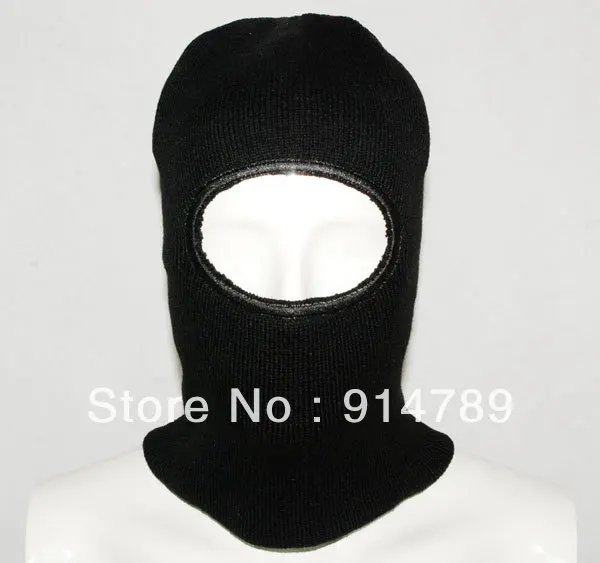 

WINTER PROTECTION BALACLAVA HOOD 1 HOLE HEAD FACE MASK PROTECTOR BK-31259
