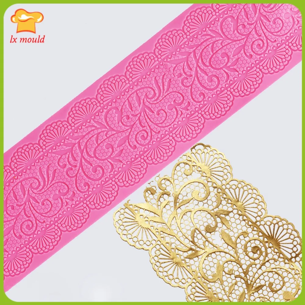 

Силиконовая форма для изготовления кружевного украшения торта в виде дорожки