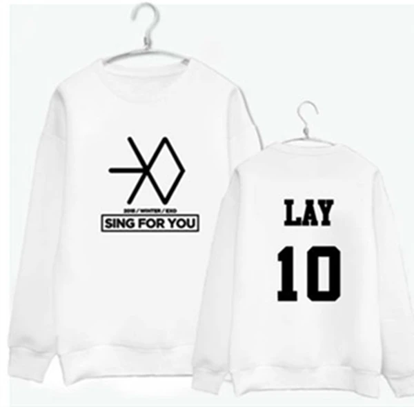 EXO kpop/Осенняя толстовка с логотипом планеты новинка 2016 года пуловеры символикой