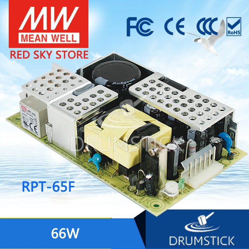 MEAN WELL RPT-65F meanwell RPT-65 66 Вт изолированный двойной выход с PFC Функция типа PCB |