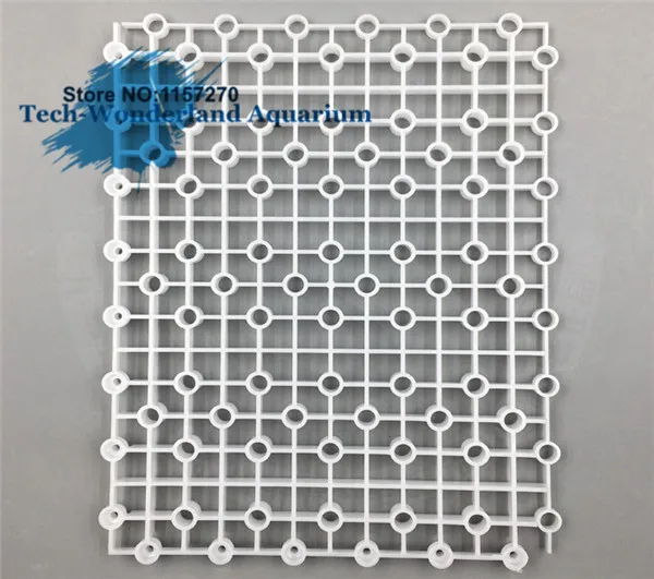 Белый 26X20X1,5 см дизайн супер твердое качество белые сплайсинговые нижние пластины фильтр для аквариума сетка для аквариума - Цвет: Белый