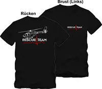 2019 Summer Fashion Men T-shirt T-Shirt Air Rescue Ambulance Service Rescue Plane Eurocopter EC 135
