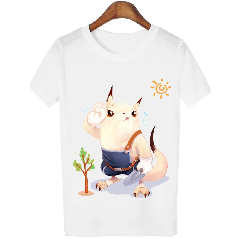 Лето 2018 Топы Футболка для женщин Рубашка с короткими рукавами милый мультфильм