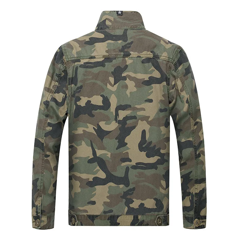 Idopy Для мужчин джинсовая куртка с камуфляжным принтом Slim Fit камуфляжная кепка