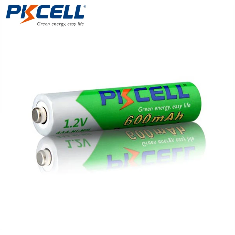 

10pcs/lot PKCELL 1.2V AAA NIMH Pre-charged Rechargeable Battery 600mAh Ni-MH Low Self-discharged Batteries 1200Cycles