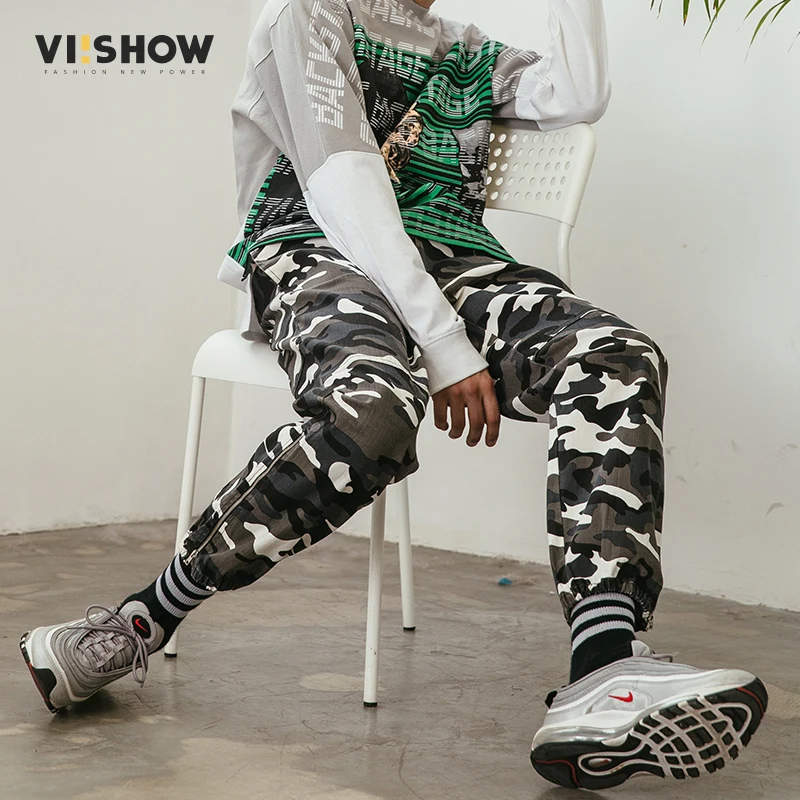 VIISHOW/Новые камуфляжные повседневные штаны для мужчин брендовая одежда простые