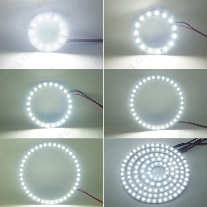 FEELDO 2 шт. 120 мм автомобильные ангельские глазки 1210/3528 39SMD светодиодный ные фары