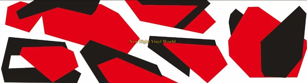 

Elite Red Jumbo Camouflage Car Body Film Bubble Free For JEEP SUV TRUCK