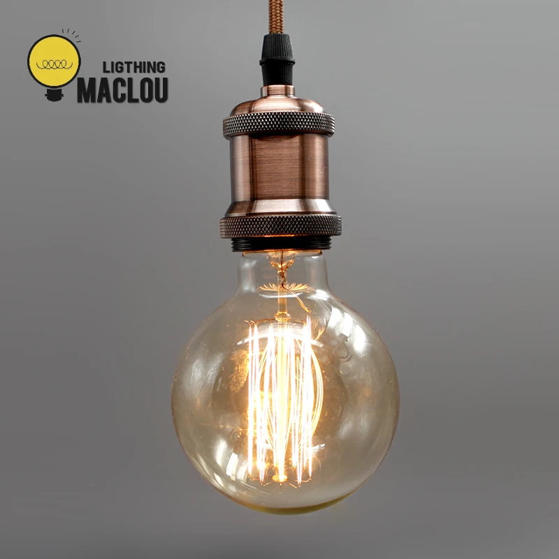 Лампа Эдисона G95 G125 E27 220V Ampoule винтажная лампа стеклянная лампада накаливания