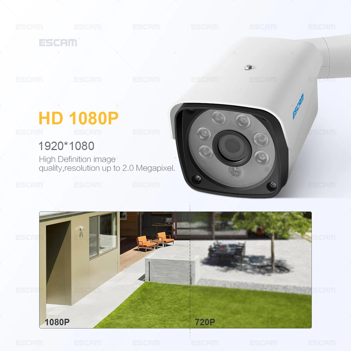 Новейшая ESCAM QH002 HD 2MP IP камера ONVIF H.265 P2P наружная Водонепроницаемая ИК-камера с функцией интеллектуального анализа наблюдения
