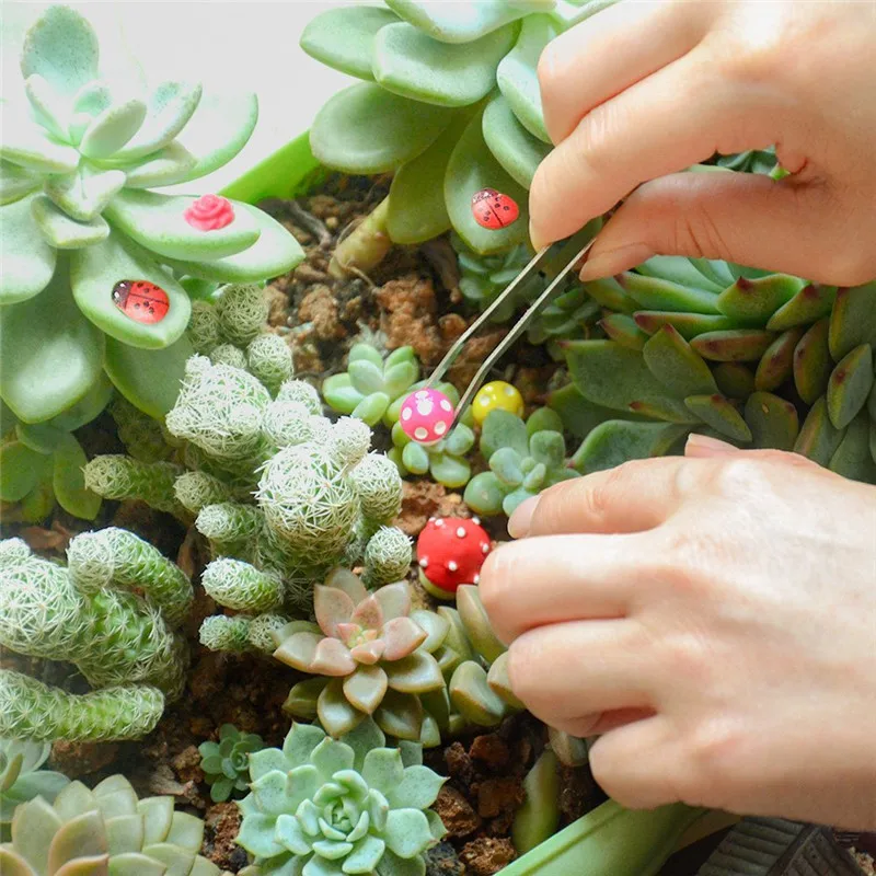 100 шт миниатюрный комплект украшений для DIY волшебный сад, кукольный дом, украшение из смолы, украшение для дома, DIY орнамент, игрушки