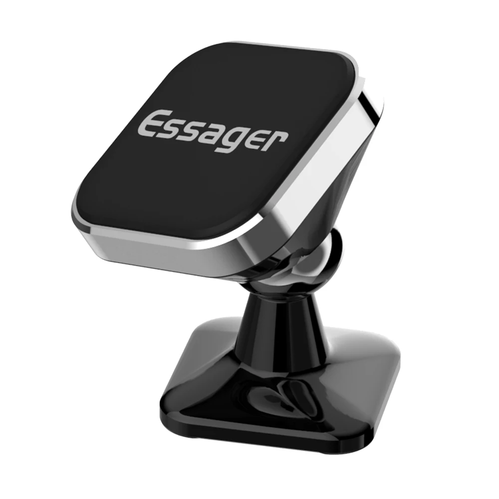 Paste Type Silver Essager магнитный автомобильный держатель для телефона на магните для iPhone samsung квадратный держатель для телефона в автомобиль магнитное крепление мобильного телефона, держатель для мобильного телефона - Цвет: Paste Type Silver