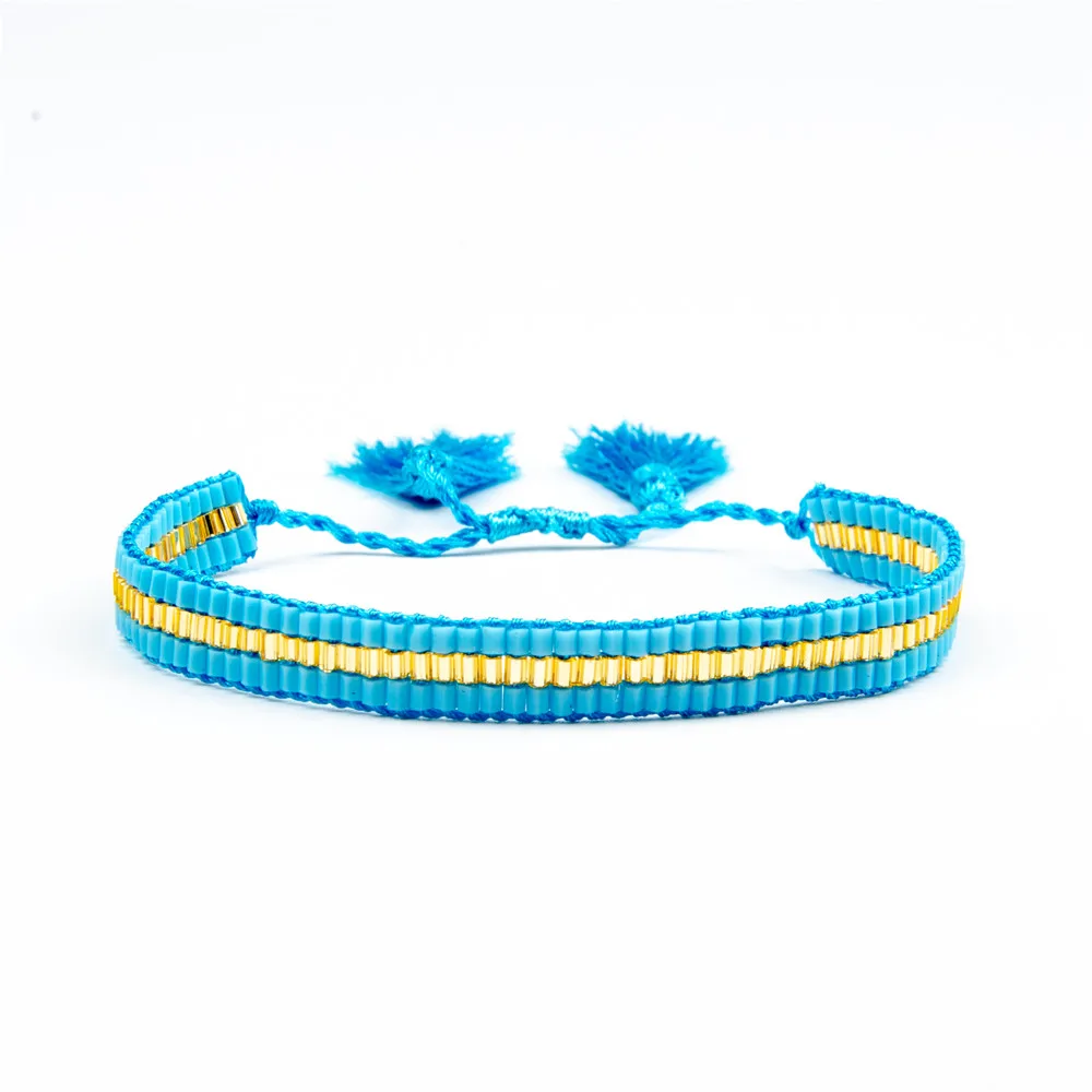 Go2boho MIYUKI Браслет-манжета серебряные браслеты женские ювелирные изделия Золотой Bileklik браслет дружбы кисточкой ручной работы модный подарок