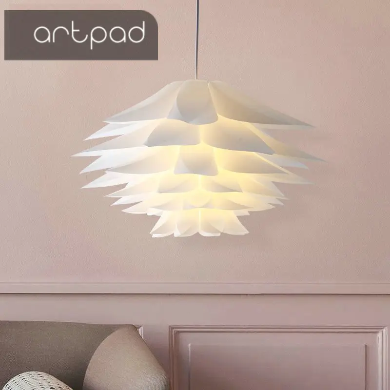 Artpad DIY ручная подвеска ввиде цветка лотоса светильник из ПВХ/пластика креативная