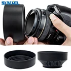 49 52 55 58 62 67 72 77 мм 3-ступенчатая 3 в 1 Складная Резиновая бленда для объектива canon nikon Sony DSIR
