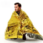 Лидер продаж! Складное одеяло для аварийного выживания 210x140 см, переносная спасательная Штора для кемпинга, для защиты от солнечных ожогов