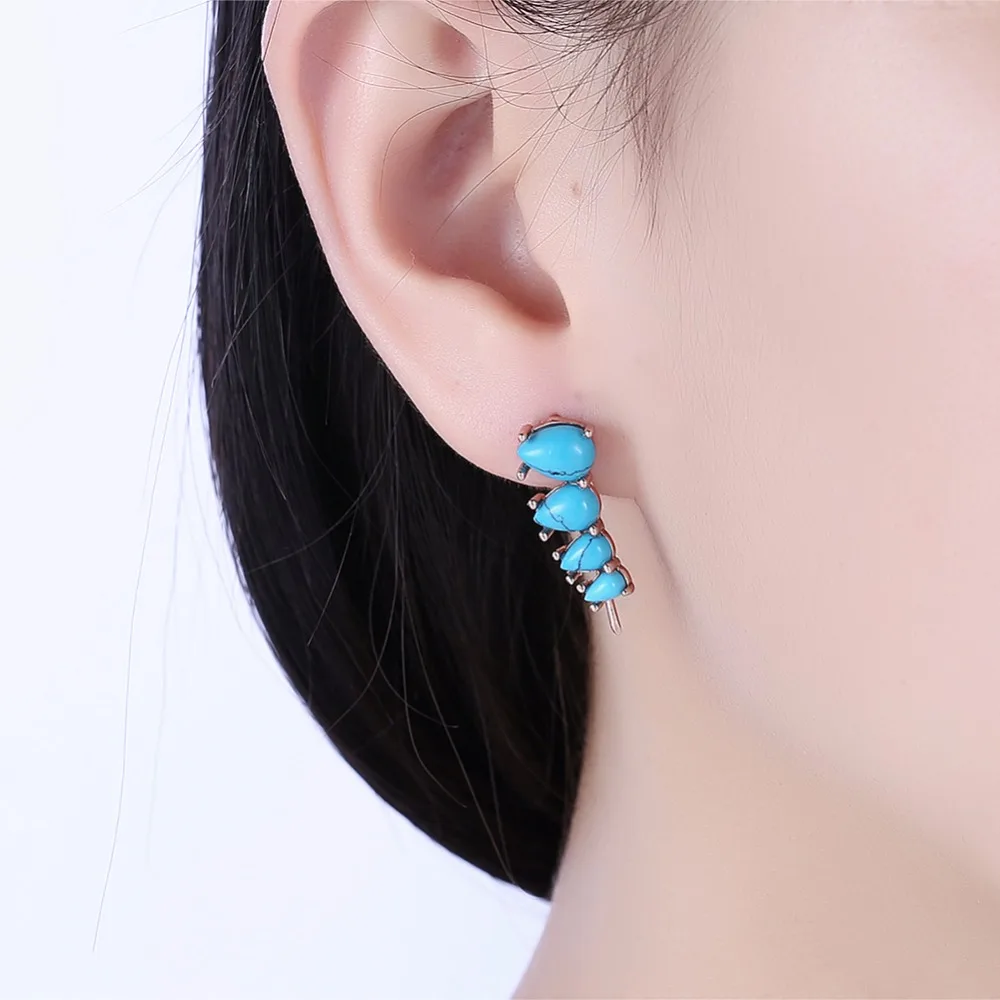 Новый AliExpress Горячая Европейский Стиль Медь длинные Натуральный камень Висячие