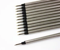 10pcslot pen refill rod cartridge roller ball pen for ball pen core refill black ink recharge